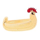 Rangement pratique : idéal pour ranger les œufs, les fruits et autres petits objets, aidant à garder votre cuisine ou votre salle à manger organisée, panier à poulet décoratif, panier tissé à la main
