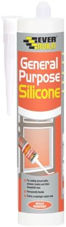 Sika SikaSeal General Purpose Silicone Sealant, Waterproof, Clear, 260ml