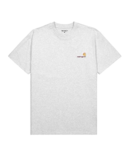 Carhartt T-Shirt Unisexe S/S American Script Ash Heather, XL