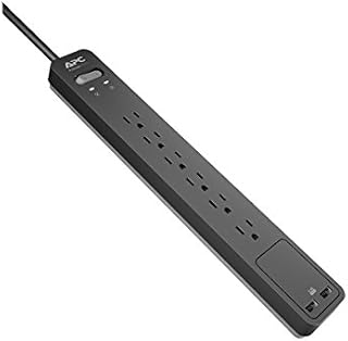 APC Power Strip Surge Protector with USB Ports, P6U2, 1080 Joules, 6 Outlet
