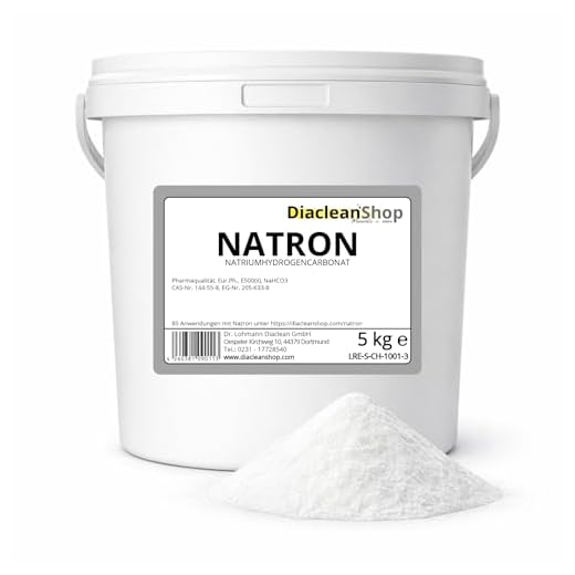 Natron 5 kg Pulver in pharmazeutischer Qualität – Natriumhydrogencarbonat (E500ii) - NaHCO3 - Backsoda - Basenbad – Hausmittel zum Backen, Reinigen, Baden, Gerüche Neutralisieren & DIY-Kosmetik