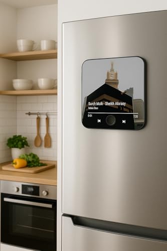 Quran Magnet with Built-in Surah Player, 2-in-1 Design, Preloaded Islamic Recitations, Rechargeable, Perfect for Ramadan and Eid Gifts, Magnet for Fridge for Muslims (Surah Kahf)
