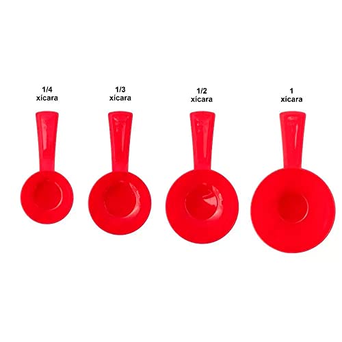 Conjunto Xícaras e Colheres Medidoras - 9 peças