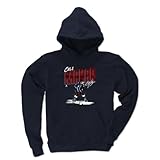 500 LEVEL Cale Makar Youth Sweatshirt (Youth Hoodie, Large, Navy) - Cale Makar Chisel WHT