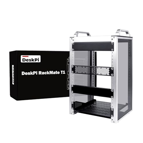 GeeekPi 8U Server Cabinet, 10 inch Server Rack for Network, Servers, Audio, and Video Equipment, DeskPi RackMate T1 Rackmount, 7.87 inch Depth