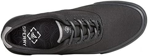 Sperry Men's Striper II CVO Seacycled Boat Shoe, Blackout, 7 | Image 3