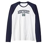 Mercyhurst Lakers Arch Over Officially Licensed Raglan Baseball Tee
