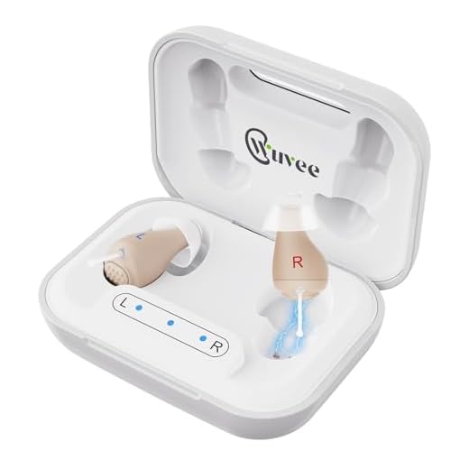 OTC Hearing Aids for Seniors, Rechargeable Hearing Aid Amplifiers Devices with Noise Cancelling Clear Sound, Superior Sound Quality for Adults Women Men Hearing Loss, Auto On/Off