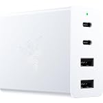 Razer USB-C 130W GaN Charger, 4 Ports, Super Fast Charging, White