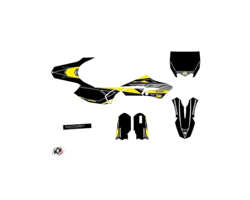 Kit déco Yamaha 65 YZ jaune Outline pour masquer les plastiques rayés - 2