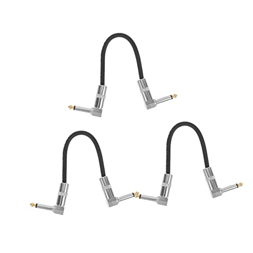 TENDYCOCO 3個本 ギターエフェクター接続ケーブル オーディオケーブル 耐久性