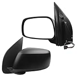 Dasbecan Left Driver Side Door Mirror Mirror Compatible with Nissan Frontier 2005-2021 Nissan Pathfinder 2005-2012 Non-Heated Manual folding Power Glass Black 3pins