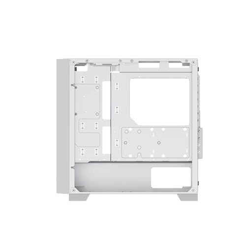 PCCOOLER CPS C3D310 ARGB PCケース M-ATX ミドルタワー, 非常に通気性の高い メッシュメタルフロントパネル エアフロー ITX ミドルタワーPCケース 2つのARGBファンを搭載, 最大350mmのGPU 長さをサポー, CPU冷却器高さ制限165 mm、電源タイプATX制限200mm,280mm 240mm ラジエーターをサポート,簡単インストール，白