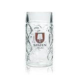 1 Liter Spaten Logo Noppenglas Bierkrug ...