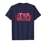 Star Wars Pink Logo Faux-Glitter Print T-Shirt T-Shirt