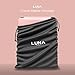 LUNA London Eclipse LED Lighted Travel Vanity Makeup Mirror | 3 Colour Light, Compact, Portable, Lighted, Rechargeable, Illuminated Mirror | Perfect for Travel, Makeup & Beauty Needs | Rose Gold