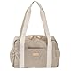 BÉABA, Wickeltasche Für Baby, mehrere Fächer, 10 Taschen, Trolley-Gleitverschluss, Schultergurt, isolierte Tasche, Wickelunterlage, wasserabweisend, 16L, Tasche Paris, Tonerde