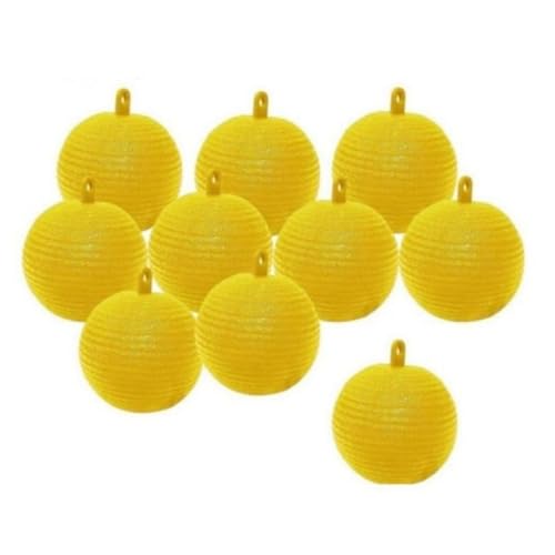 10 Pezzi Trappola for Mosche della Frutta for Frutteto all'aforto a Forma di Palla Appesa Trappola for Mosche della Frutta Esca Bastone Trappole for Insetti Palla for Piante da Cucina for In