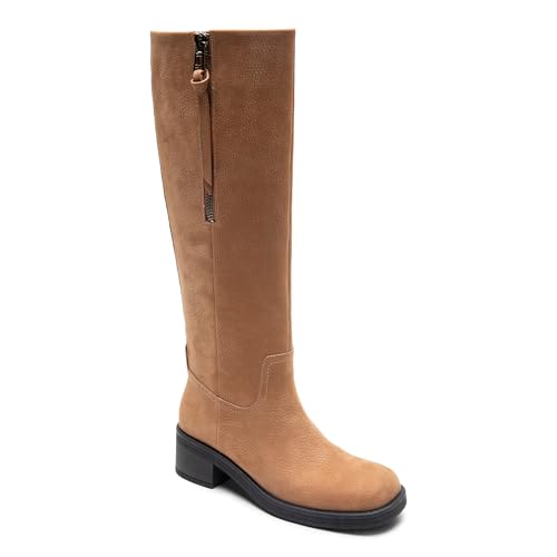 Botte Haute Genou Aerosoles Morisson en Nubuck Camel Taille 40 - 2