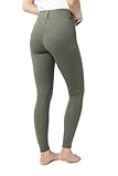HORZE Dea Legging d'équitation Femme, Pantalon d'équitation avec Poche pour téléphone Portable, Passants de Ceinture, Fond intégral, Noir, 38