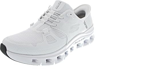 Skechers Skechers Men's Glide-Step Pro Trainers, White Mesh Hotmelt, 8.5 US