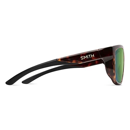 Image of Smith Barra Sport & Performance Sunglasses - Tortoise | Chromapop Glass Polarized Green Mirror