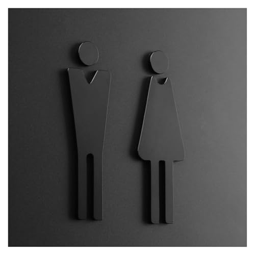 Décoration amusante de panneau de toilettes rigide et durable en métal - 2