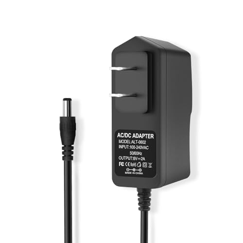 Supply, Ac 100-240 50-60hz To 6 Volt 2000ma Transformer, Dc 6v Power Cord Adapter With 5.5mm X 2.5mm Barrel Plug