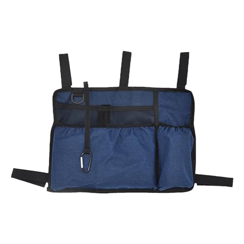Borsa portaoggetti per sedia a rotelle,Borse per sedia a rotelle - Organizer tasca laterale per sedia a rotelle - Borsa portaoggetti laterale per sedia a rotelle, borsa da viaggio per m, blu, Se