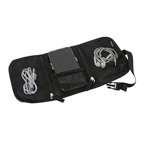 GForce Tech Cable Accessory Organizer | Travel Sized Bag | Electronics Chargers and Cords | Mesh Pockets | Portable | Black
