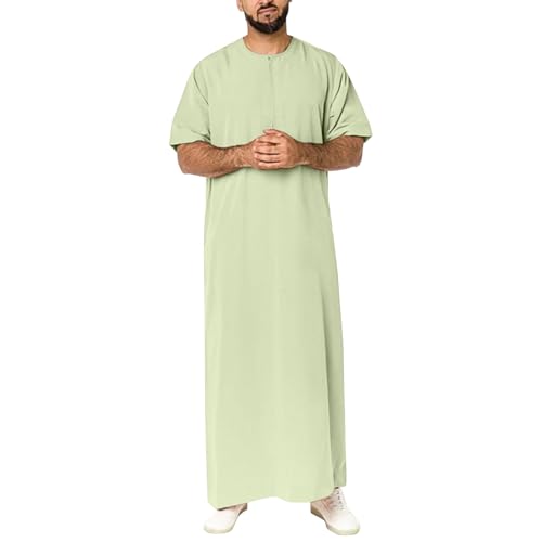 Vestidos musulmanes para hombre caftán para hombre musulmán, tóbe abaya, vestido musulmán, Oriente Medio, camisa étnica, camisa, top, árabe, disfraz de Aladdin árabe, disfraz de Umrah, camisa pirata,