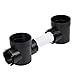 NDS 101* Round Spee-D Catch Basin Drain, 1 Outlet, Connects to 3-Inch and 4-Inch Drain Pipes, Manages Light Water Flows, 6-Inch, Plastic, Black