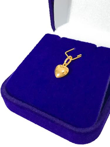 Pingente Feminino Coração Bojudo Mini 7mm Ouro 18k 750 c/Estojo e Certificado