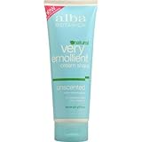 ALBA BOTANICA Shave Cream Unscented, 8 Ounce (Pack of 12)
