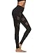 New Women's Mesh Panels Stretchy Workout Sports Gym Yoga Leggings Ninth Pants (Small)