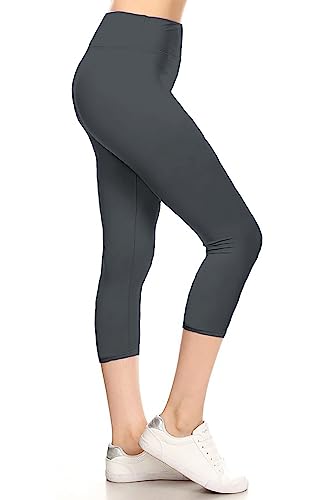 Image of Leggings Depot High Waisted Leggings for Women Buttery Smooth & Soft Women's Solid Yoga - Reg, Plus, 1X3X, 3X5X