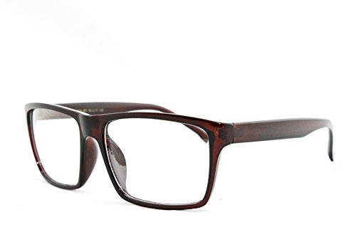 Image of Classic Unisex Squared Fashion Clear Lens Eye Glasses Frame Clear Lens Glasses Men Women
