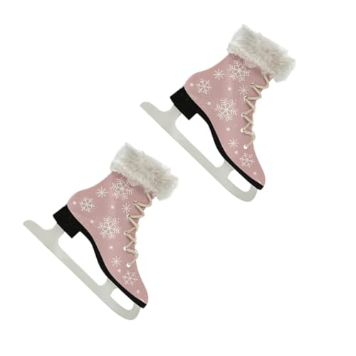 Beatifufu Hanging Decor Skate-Shaped Wooden Pendant Christmas Tree Decor Perfect for Festive Events