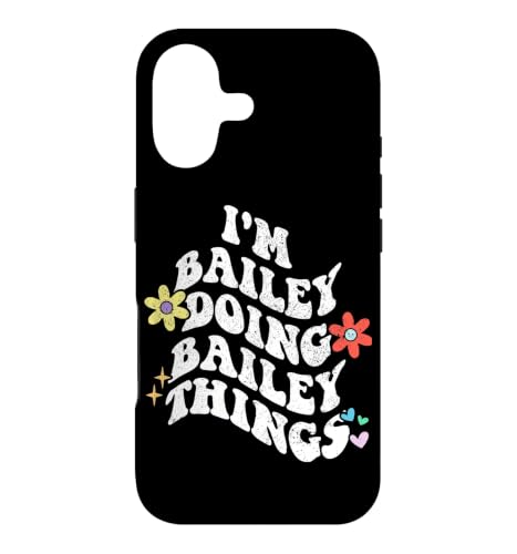 Retro Groovy Im BAILEY Doing BAILEY Things Funny Mother �X�}�z�P�[�X iPhone 17 �p