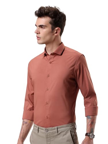 Image of Beyoung Cotton Plain Regular Fit Shirt for Men | Full Sleeve | Formal Shirt | Classic Collar Cotton