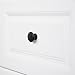 Amazon Basics Modern Wide Top Ring Cabinet Knob, 1.52-inch Diameter, Flat Black, 10-Pack