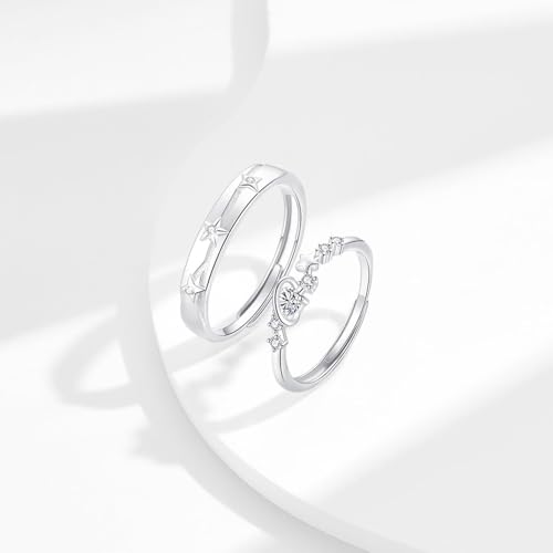 Bagues de couple ajustables en argent IMINI : finis les problèmes de taille - 5