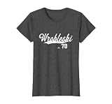 Distressed Swoosh Justin Wrobleski Los Angeles Baseball T-Shirt, Women, Dark Heather Grey, Large