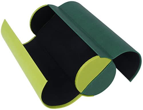 Paule & Knopf - Paule & Knopf Trendiges Doppel - Brillenetui Duett Voyage mit Magnetverschluss in einer Grün/Dunkelgrün Kombination - -4%