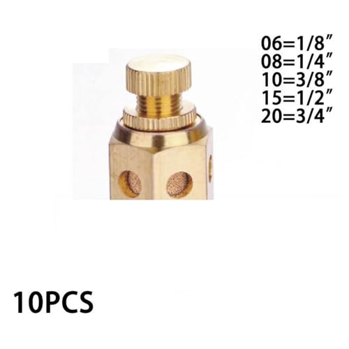 Silencieux pneumatique en laiton Type C haute précision - 4