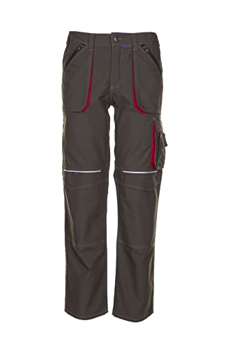 Planam 2823098 Basalt Bundhose, Oliv/Rot, Größe 98