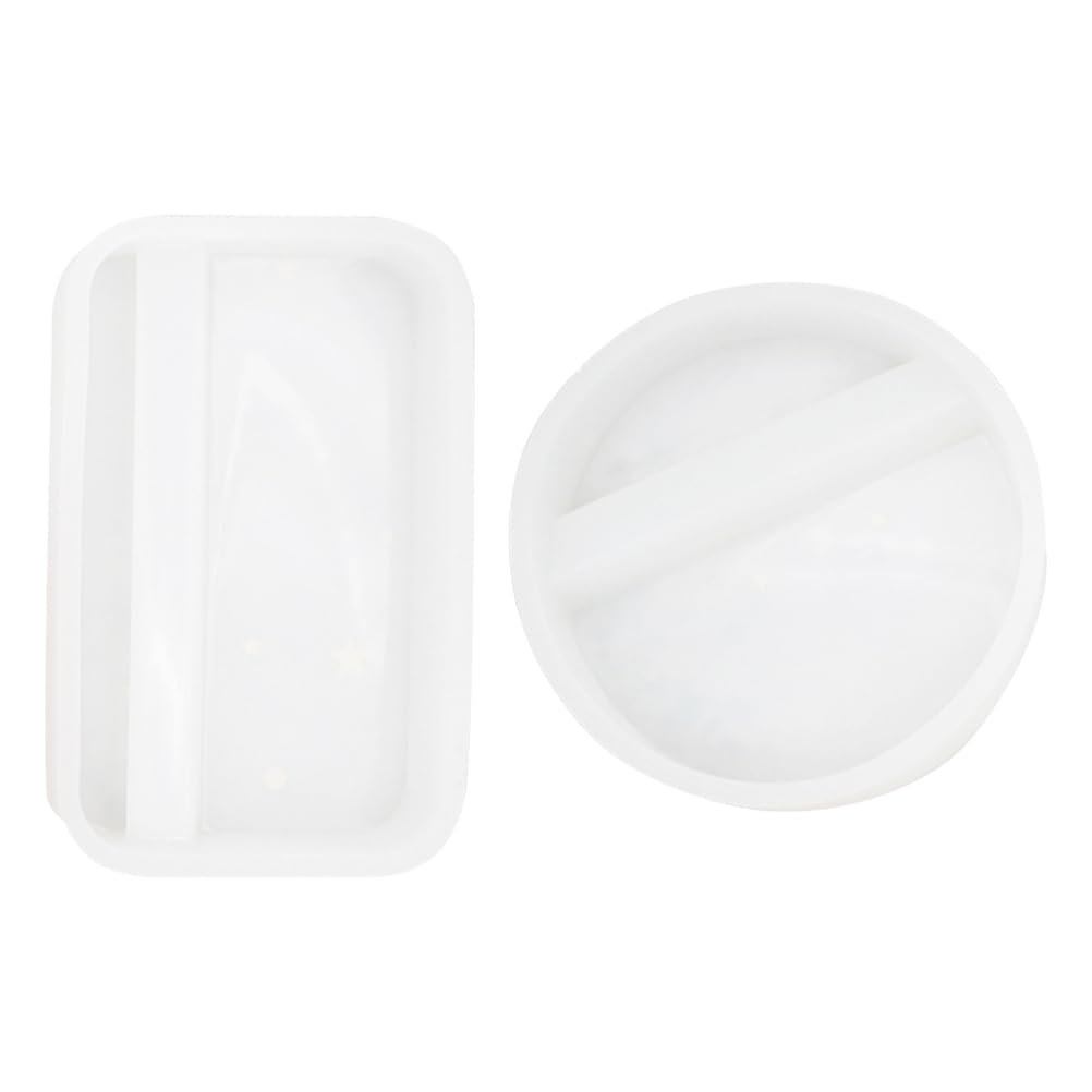 Moules ronds en silicone pour téléphone EXCEART époxy 2 pièces