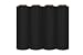 Pallet Stretch Wrap, Plastic Cling Wrap, Black, 18 Inch x 1000 Feet, 4 Pack