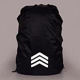 VRTYVEYBB Funda impermeable para mochila de exterior con tiras reflectantes, para 8-70 L, ligera de 40 g, cierre elástico, para ciclismo y ciclismo nocturno