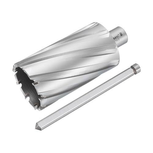 QUARKZMAN Kreisfräser 2 Zoll Durchmesser 3 Zoll Schnitttiefe 3/4 Zoll Schaft TCT Schneidbohrer Mit Stift Für Magnetbohrmaschine